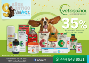 35% de descuento en la compra de productos Vetoquinol